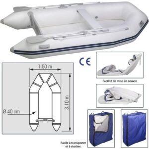 ANNEXE GONFLABLE MS-310/1 RIB PLASTIMO COQUE RIGIDE PLIABLE