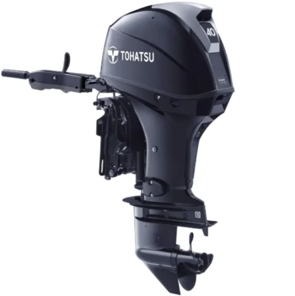 Tohatsu 40CV 4T arbre long démarrage électrique et TRIM barre franche multifonctions