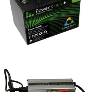 Pack Batterie Lithium Powerbrick + 40Ah 12V + chargeur