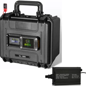 Valise Batterie Lithium BSR Eco 100Ah 12V + chargeur offert
