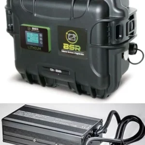 Valise Batterie Lithium BSR Lifepo4 Gen2 50Ah 24V + sortie régulée + chargeur offert