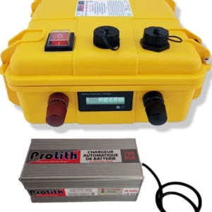 Valise Batterie Lithium 160Ah 12V + sortie régulée + chargeur offert