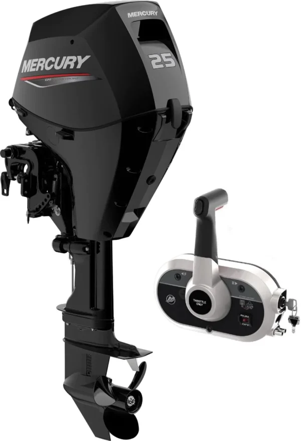 Mercury 25CV 4T EFI arbre long démarrage électrique commande à distance