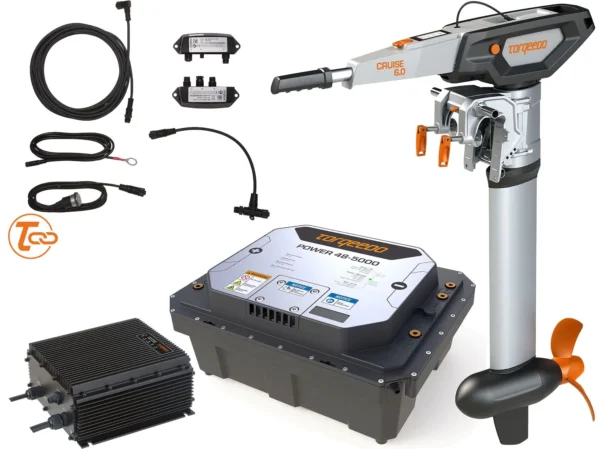 Pack superluxe moteur électrique Torqeedo Cruise 6.0 barre franche