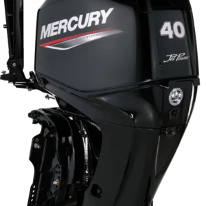 Mercury 40CV 4T Hydrojet EFI arbre long démarrage électrique et TRIM barre franche