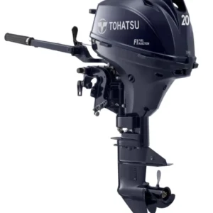 Tohatsu 20CV 4T arbre long démarrage électrique barre franche